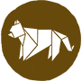 A brown tiger symbol